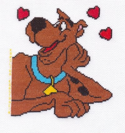 Scooby. 1.2 kwadraciki na poduszki