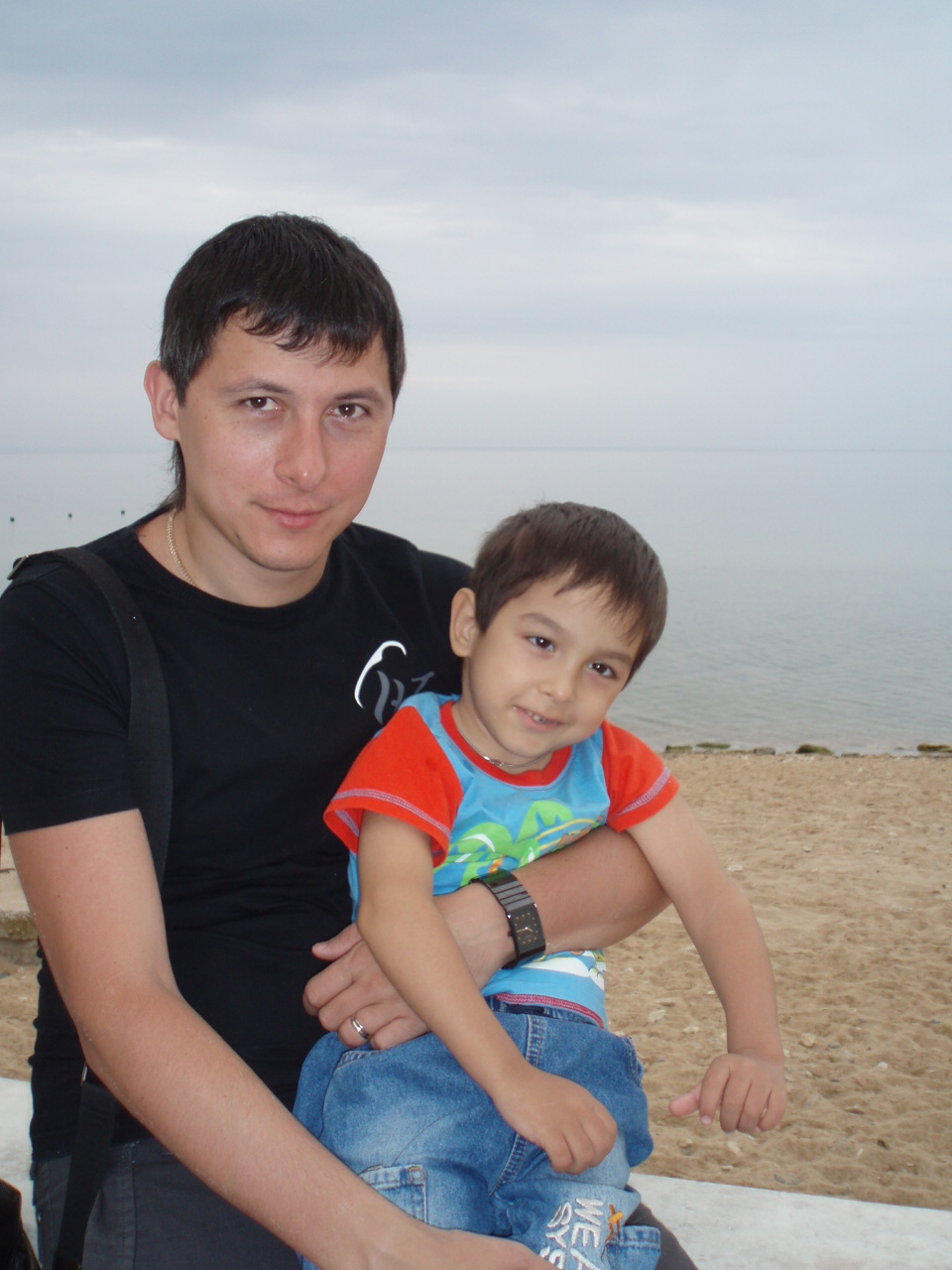 с папой. Евпатория