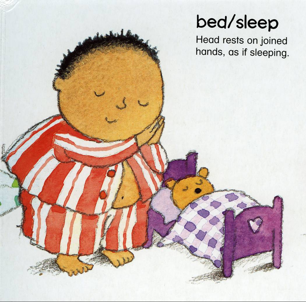 спать. sign language