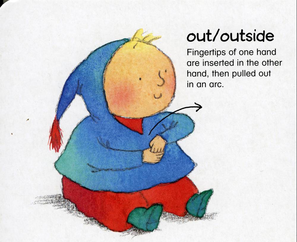 идем на улицу , гулять. sign language