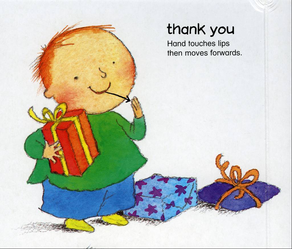 спасибо. sign language