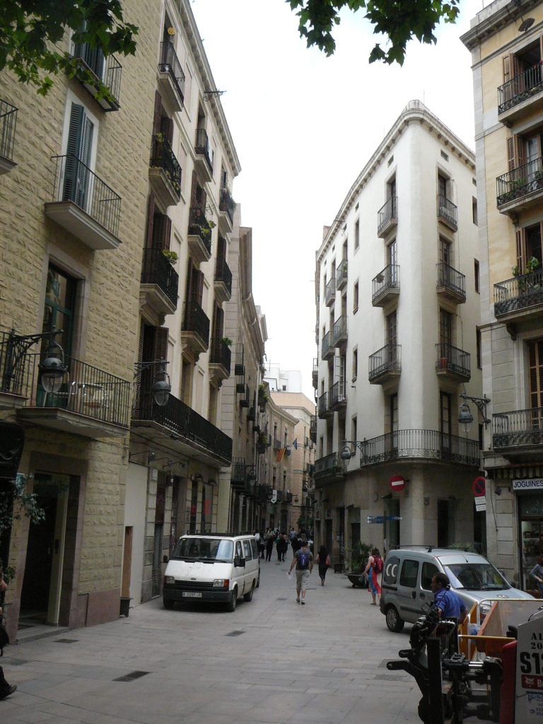 Улочки Барселоны. Район Готического квартала. Барселона