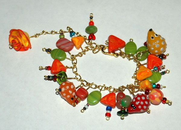 Браслет детский 'Ежики'. Бижутерия