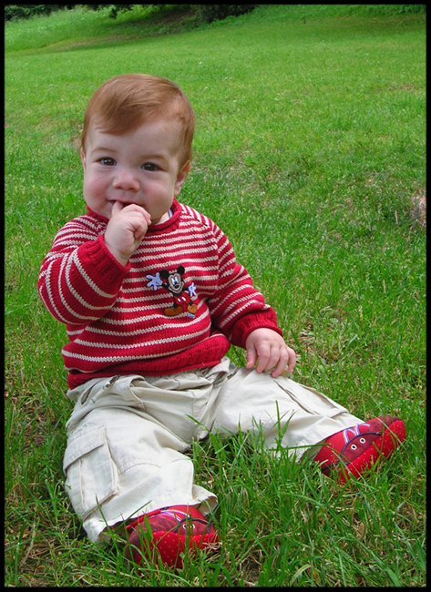 'Полосатик' для Саши, 8 мес.. Мои работы - вязание