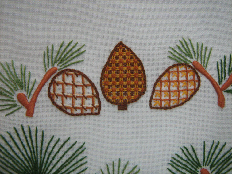 Подушка Шишки (русские швы) закончен