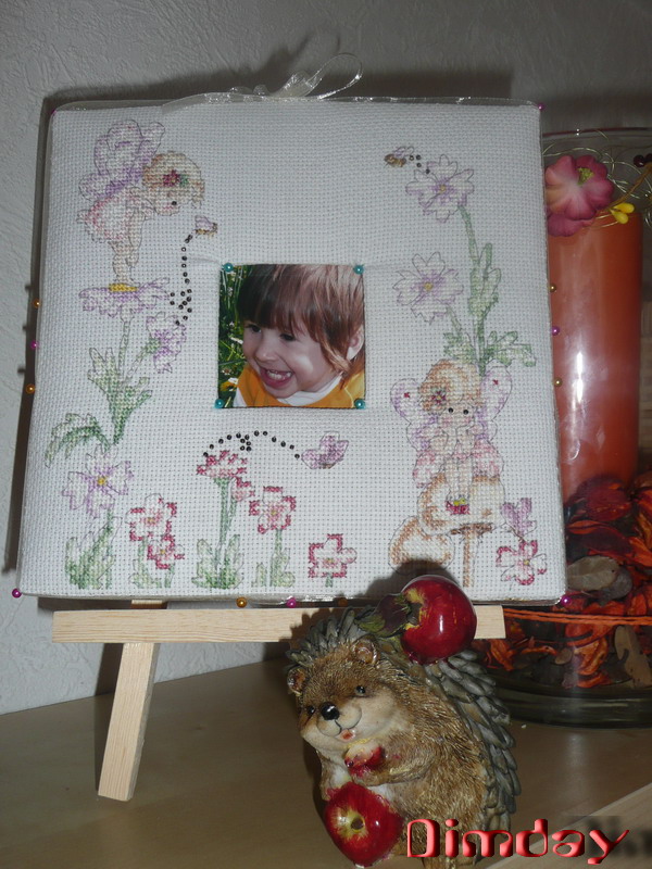 Рамка-пинкип. вышивка - оформленные работы