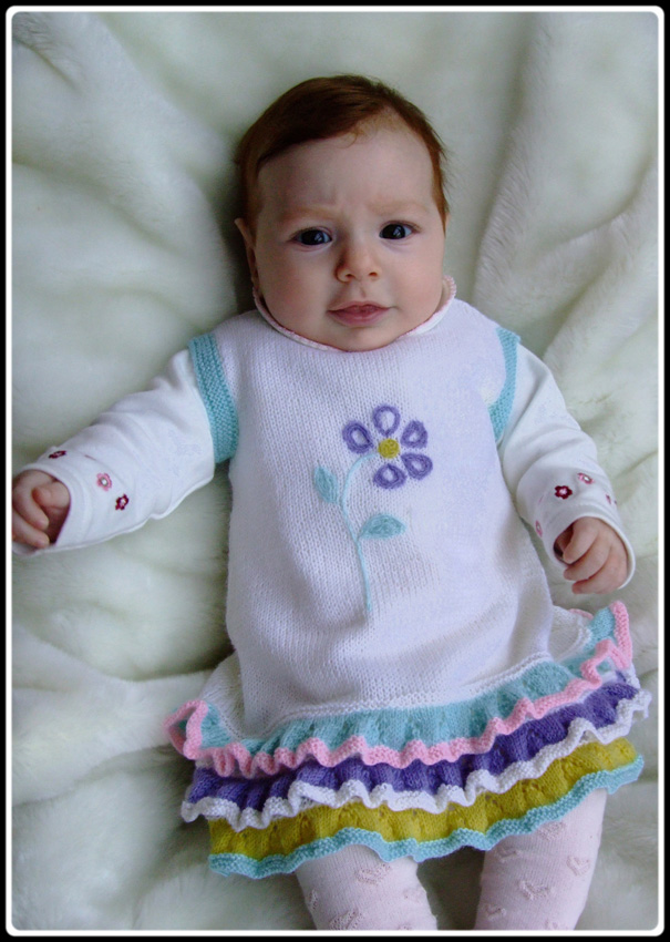 Кристиночке 3 мес.. Мои работы - вязание