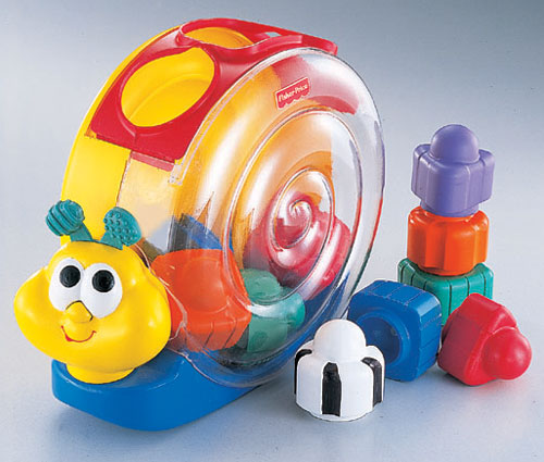 Улитка -сортер Фишер Прайс. игрушки 