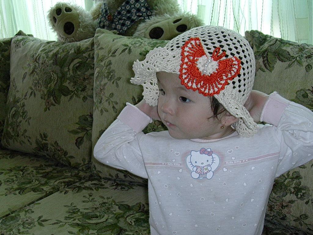 Детские летние шапочки