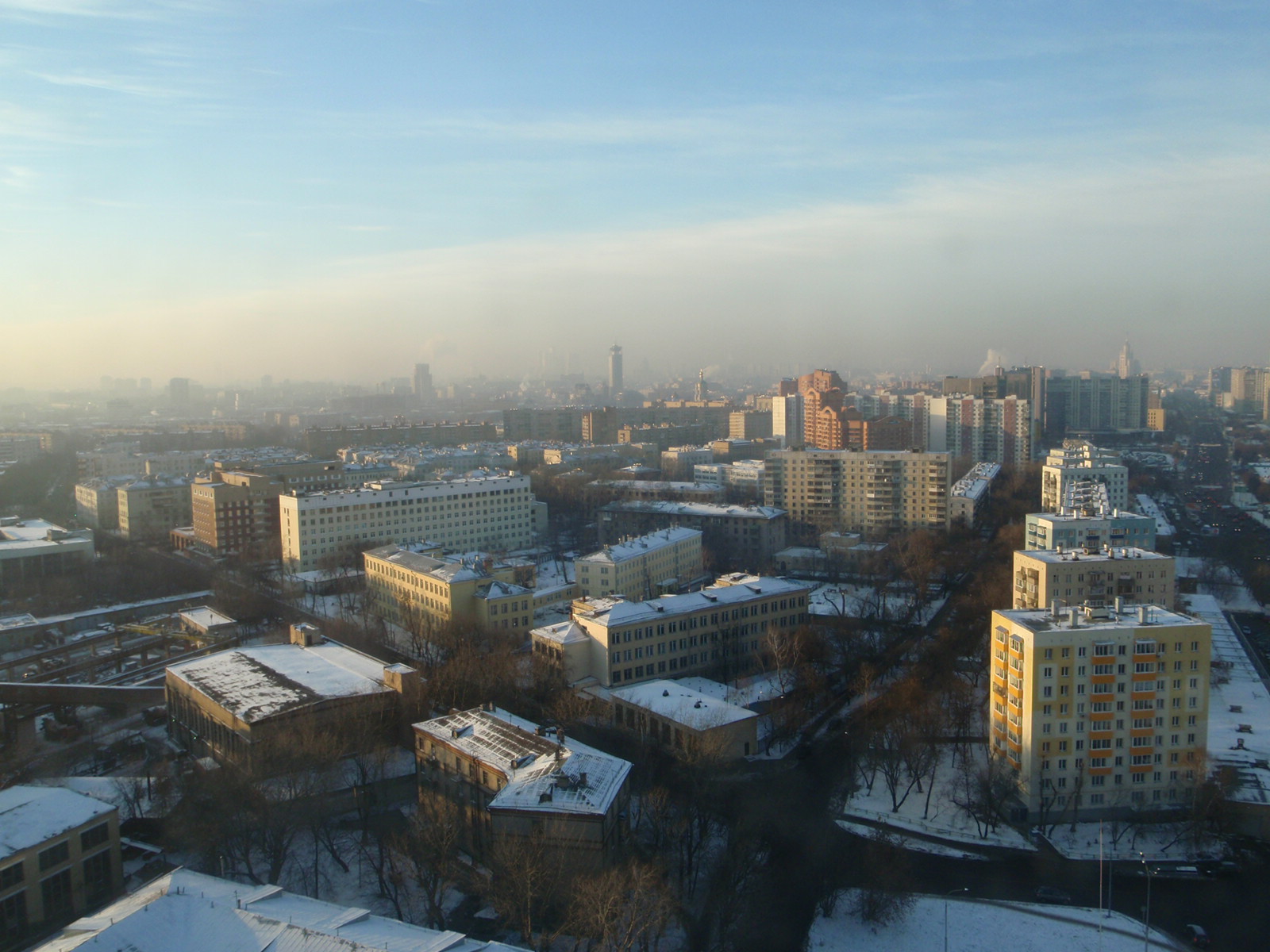 Вид из  окна. 