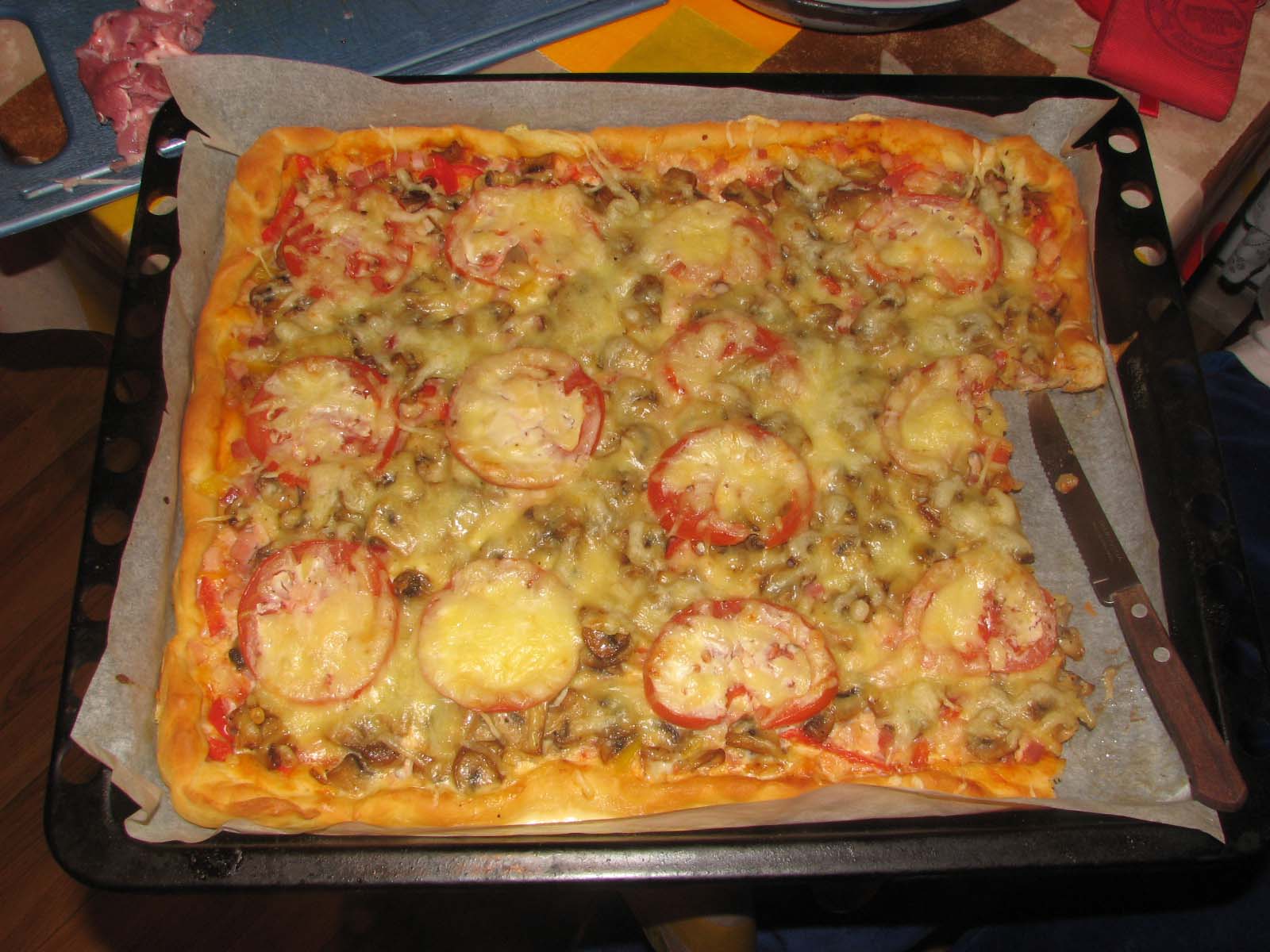 пицца большая в духовке фото 92