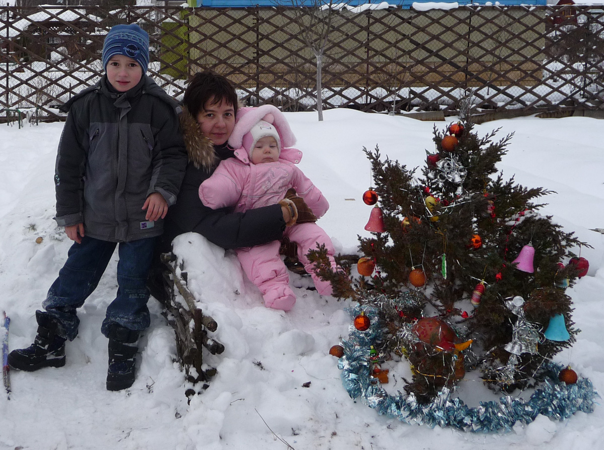 Вот такая у нас красавица на даче выросла!. Новый год