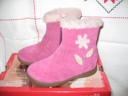 м.23 сапожки замша на р.22. ДЕВИЧЬЕ-ОБУВЬ б/у