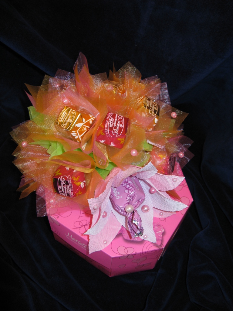 Конфеты в букетах
