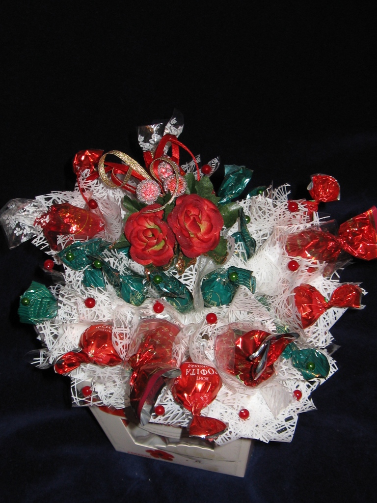 Конфеты в букетах