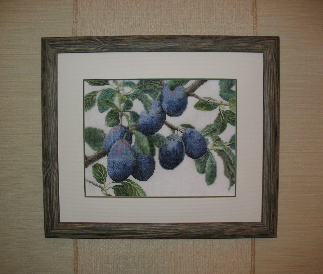 Сливы. Моя вышивка