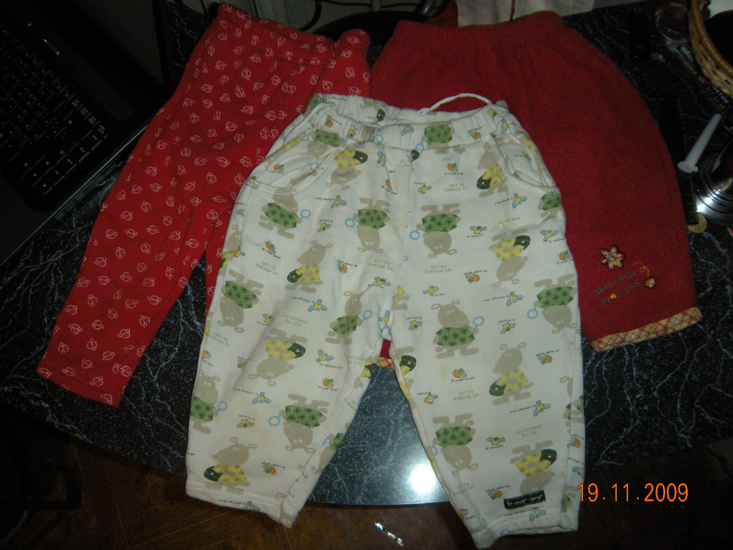 Трикотажные брюки. От года до трех