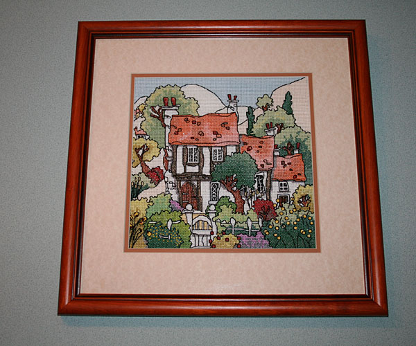 Обагеченные домики. Вышиваю:)