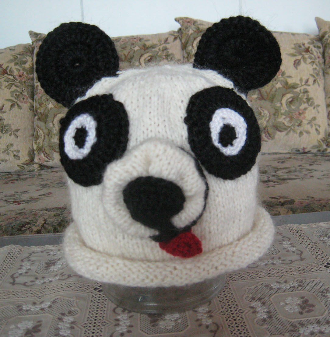 Шапулька 'Панда'. Детские шапочки, шарфики