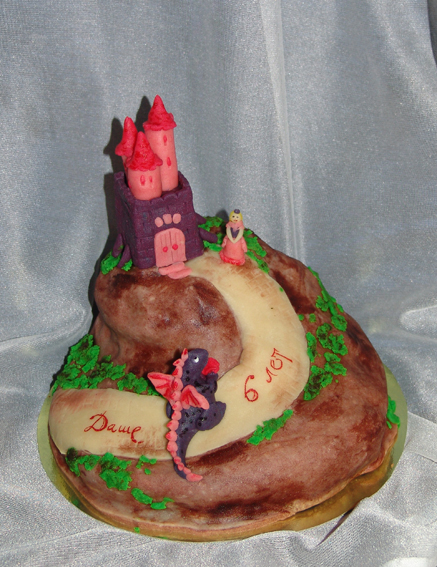 замок с драконом. 