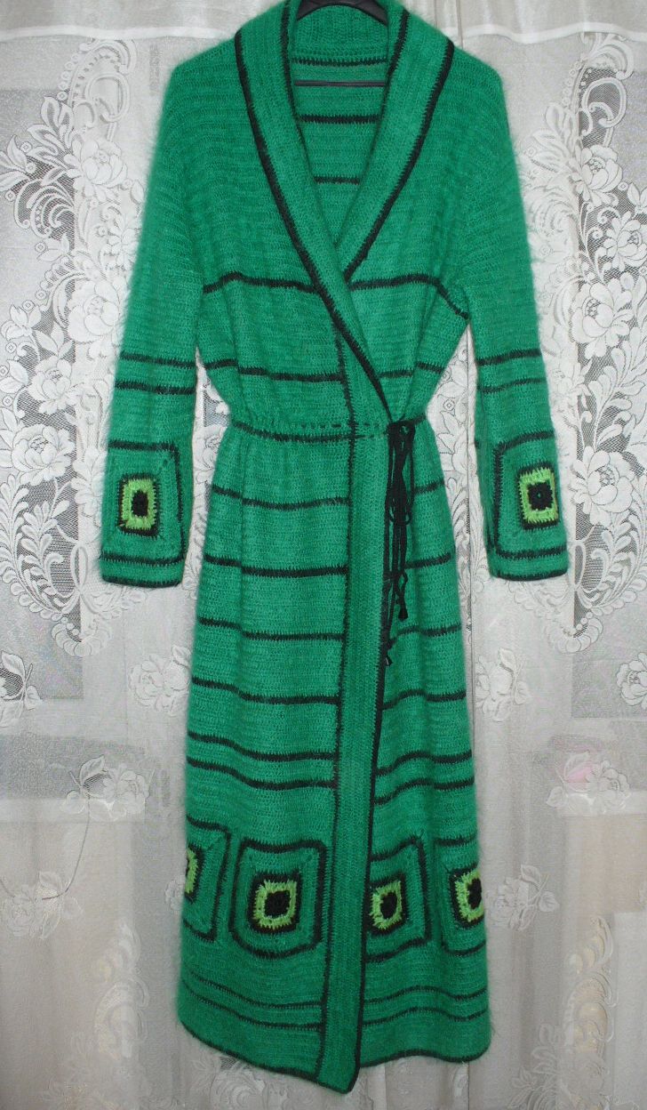 Халат из мохера Зимний. Мои работы