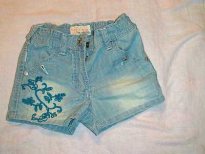 Шорты на худую девочку. 98-104