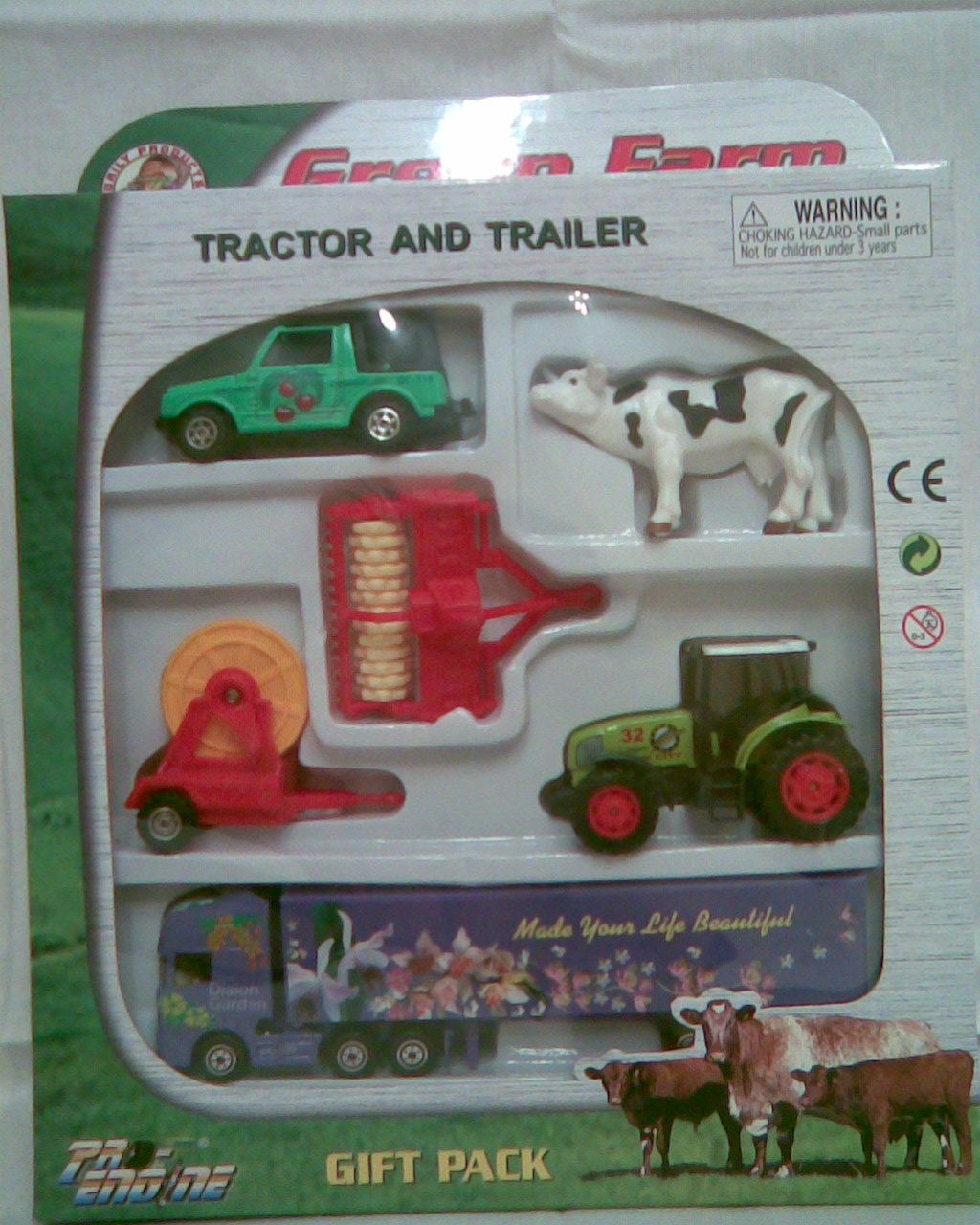 Набор Трейлер + сельхоз. транспорт. от 2 до 5 лет