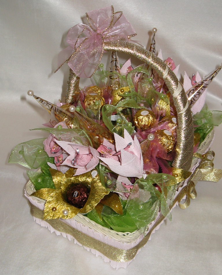 Конфеты в букетах