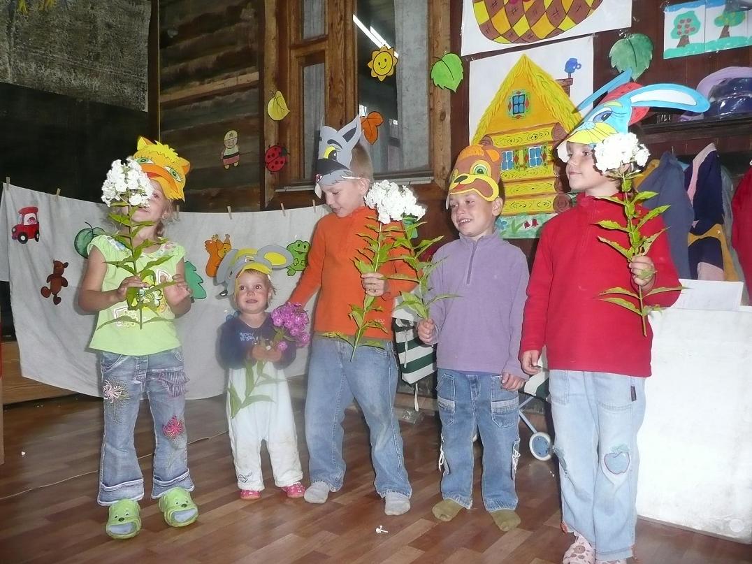 артисты домашнего театра. Дети