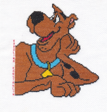 0531 Scoobi. 1.2 kwadraciki na poduszki