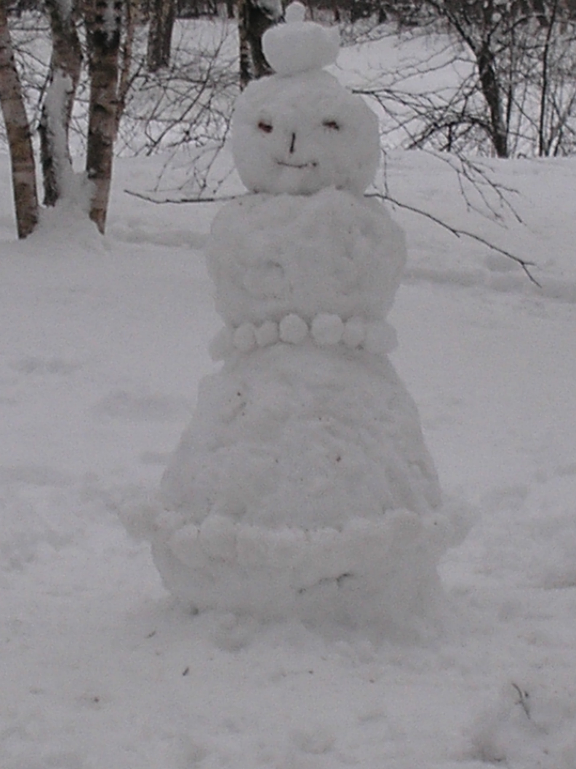 Снеговики в Ботаническом саду