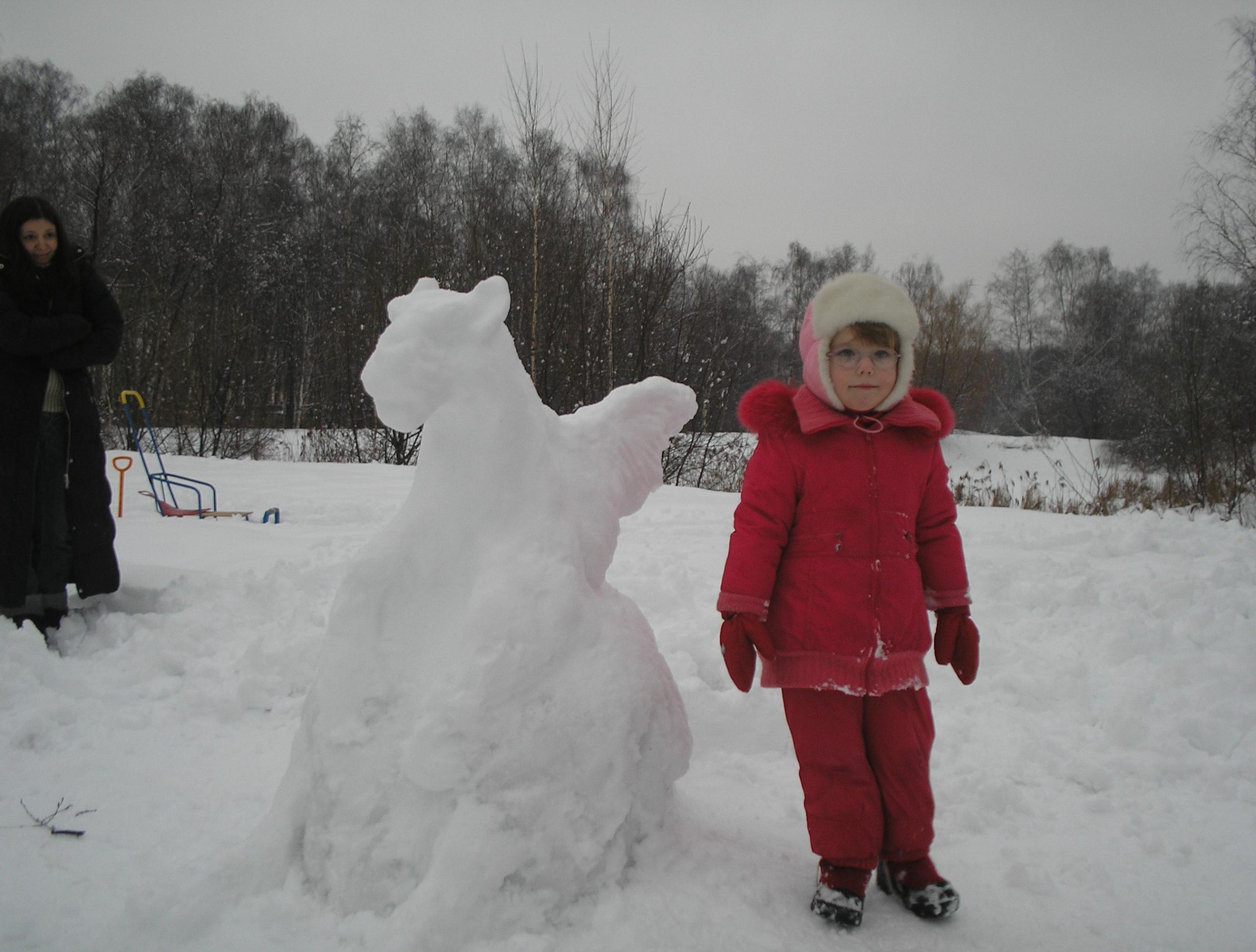 Снеговики в Ботаническом саду
