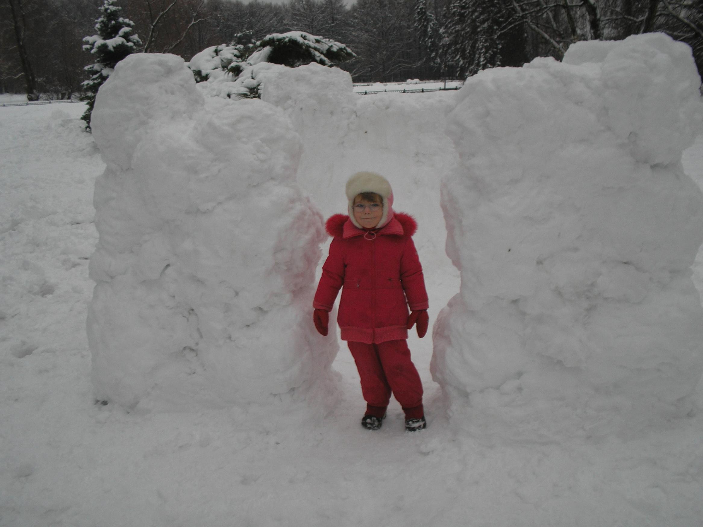 Снеговики в Ботаническом саду