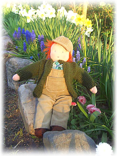 Мальчик Саша. Вальдорфские куклы