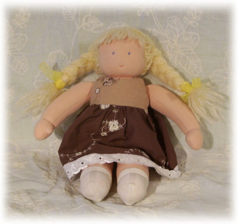 Шоколадная кукла. Вальдорфские куклы