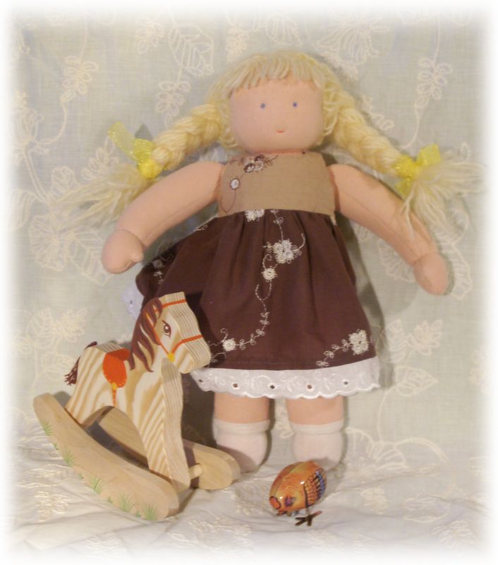 Шоколадная кукла. Вальдорфские куклы