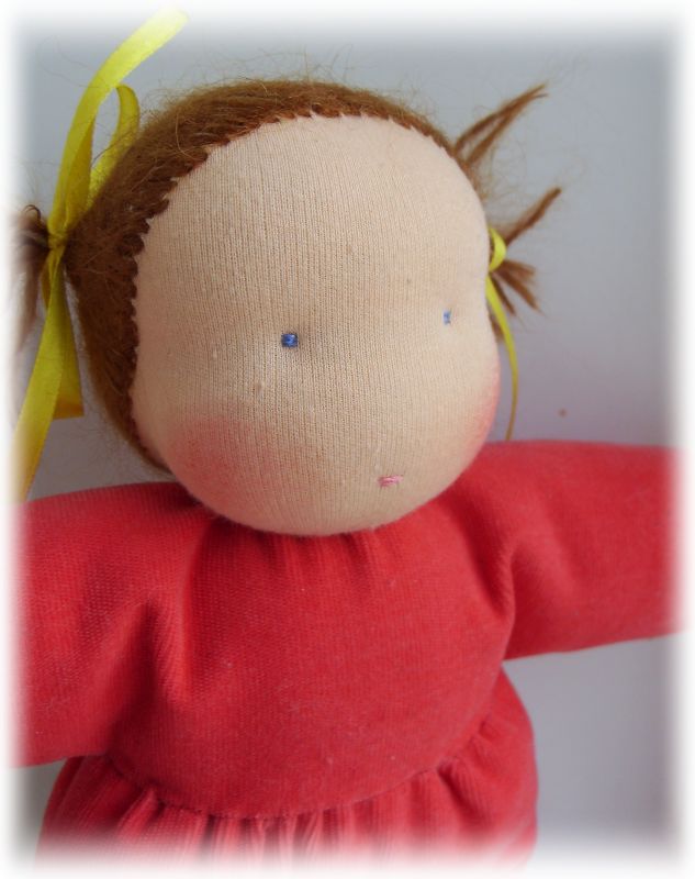 Куколка с озорными хвостиками. Вальдорфские куклы