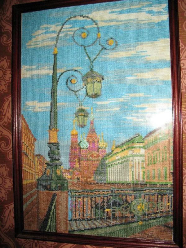 канал Грибоедова.  Вышивка