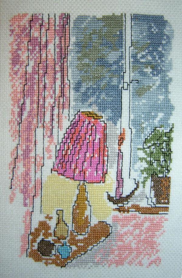 Вечер в городе (Лампа на окне). Неоформленное