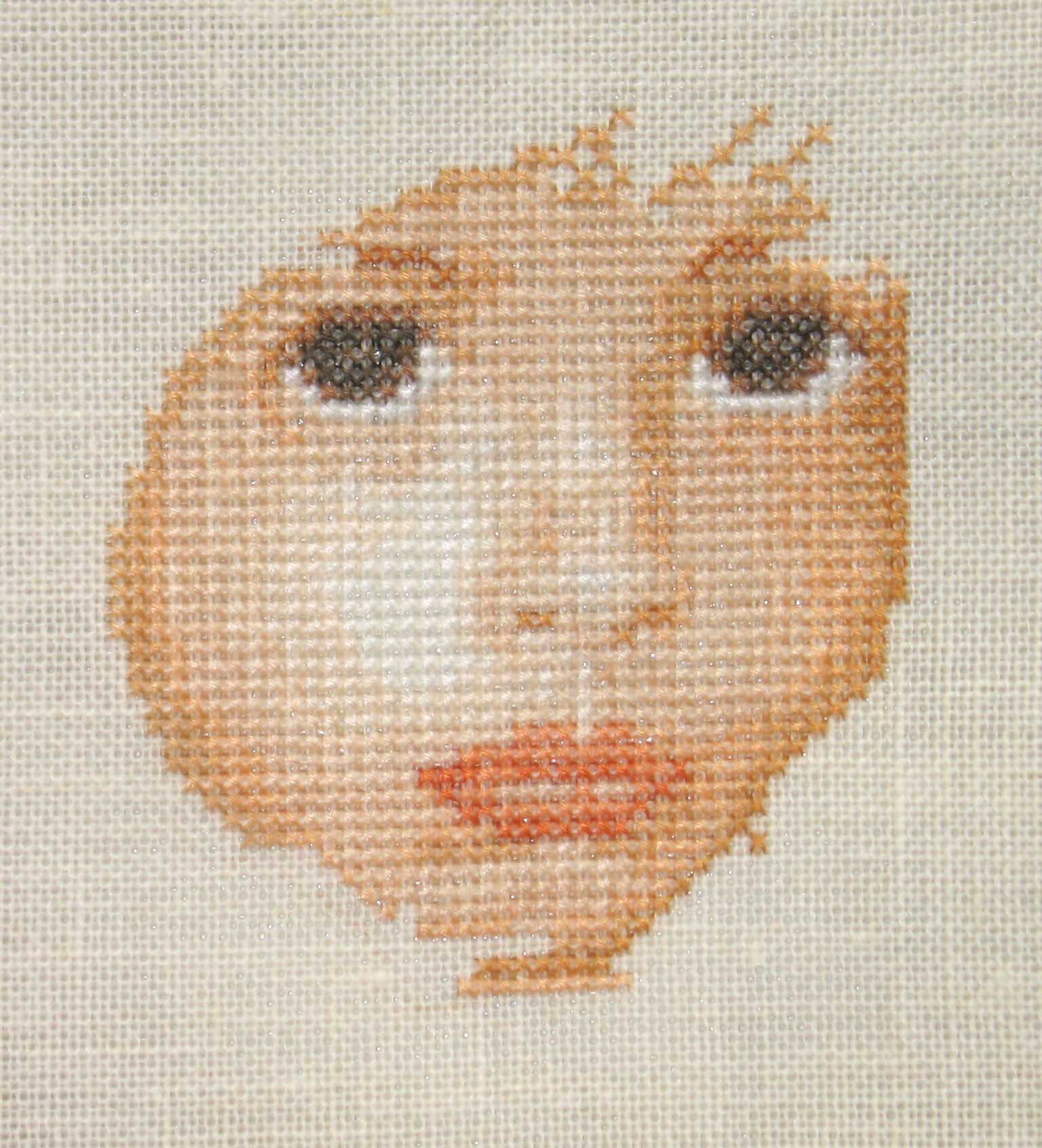 1 неделя. Девочка в ромашках (закончена)