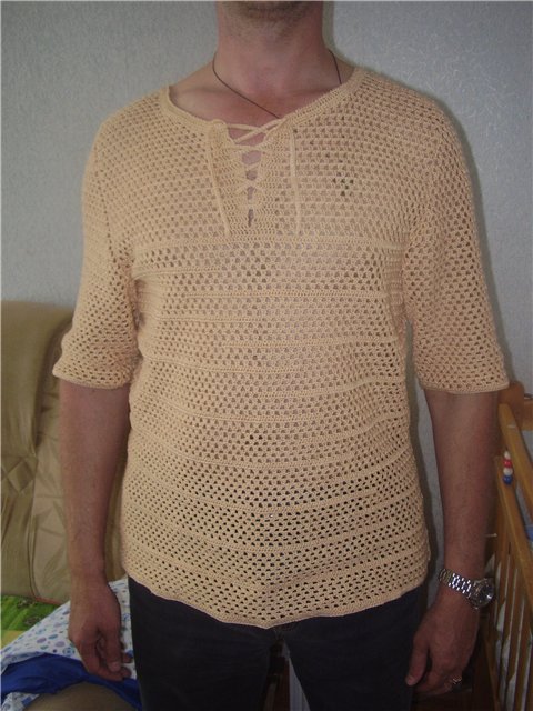 Рубашка на лето. вязание