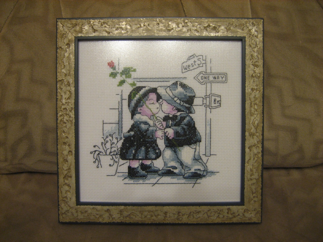 Ретро-детки. Пара 1. моя вышивка