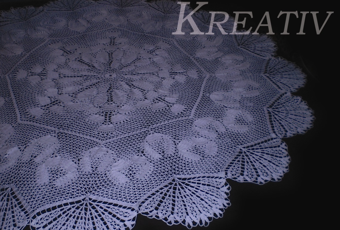 Скатерть 'Тюльпаны'. Мои работы