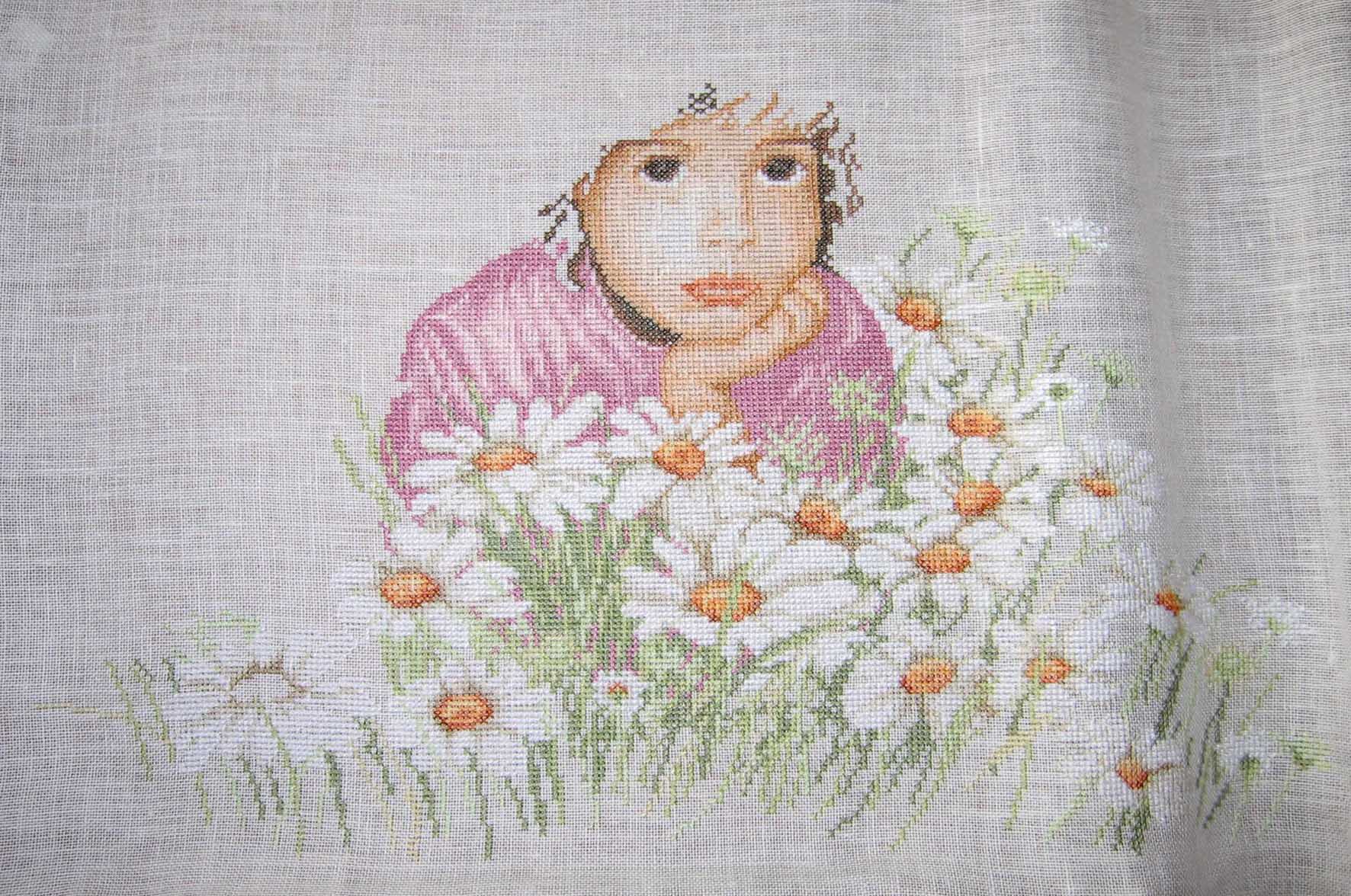 12 недель. Девочка в ромашках (закончена)