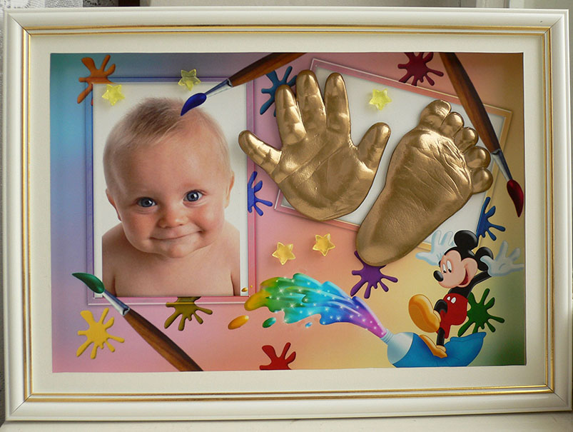 В багете. Слепочки детские