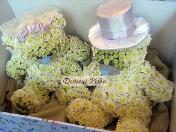 игрушки из цветов. 