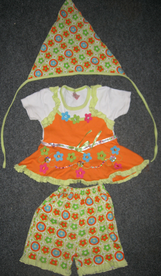 Комплект платьеце,шортики и косыночка - 80 р-р - 180 руб. 