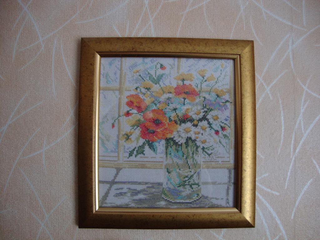 34716 Flowers in Windowpane (Lanarte). Мои работы
