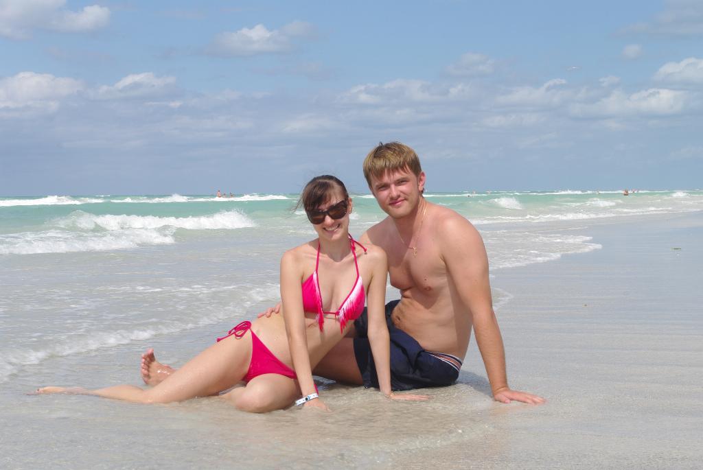 С мужем. Куба