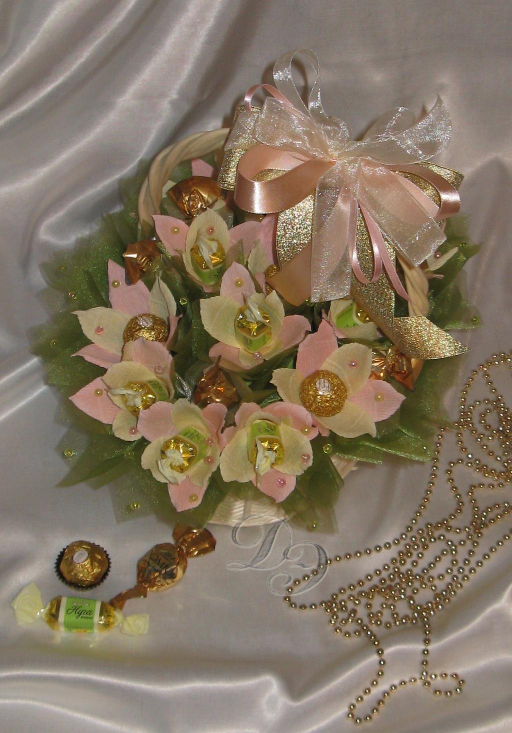 Конфеты в букетах